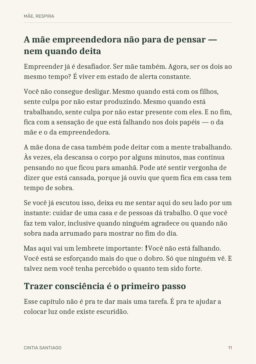 Página 11 de Mãe, Respira