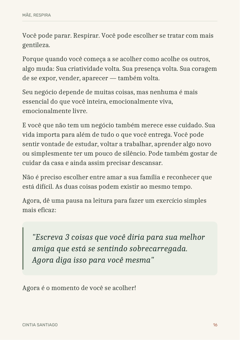 Página 16 de Mãe, Respira